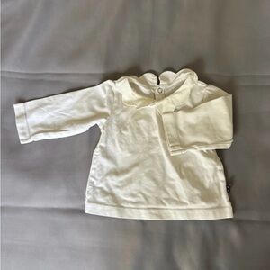 Jacadi Cream Long Sleeve Kids Shirt